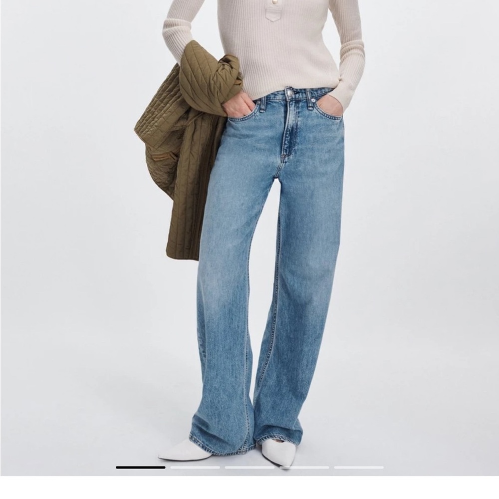 rag & bone Logan Mid rise Wide leg Jean